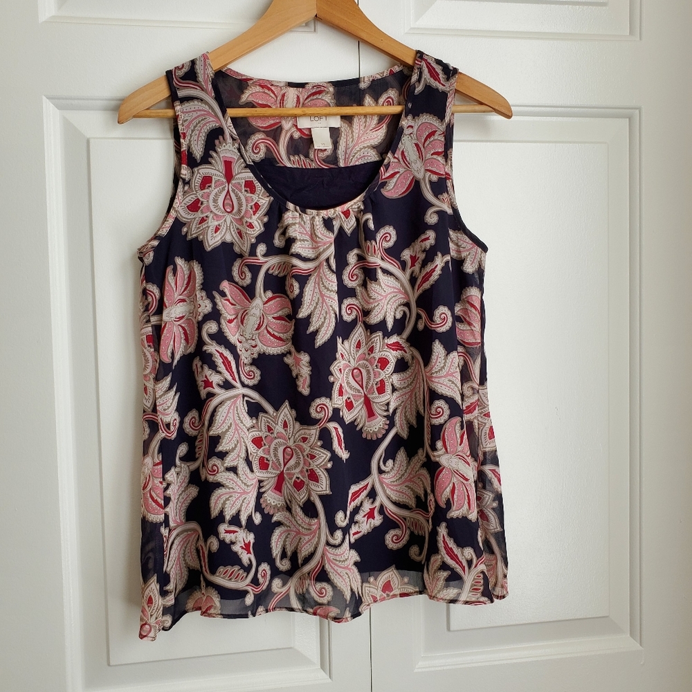 Loft sleeveless blouse